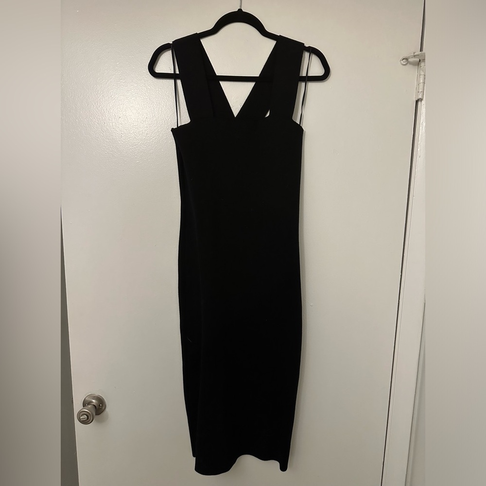 525 America knit black dress